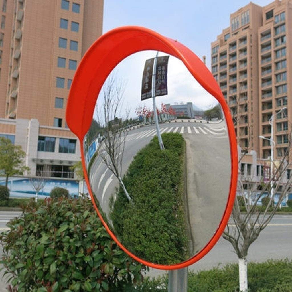 Specchio di Traffico panoramico a Muro a Specchio for la Sicurezza Esterna 80cm Durevole 80cm Specchio per Il Traffico