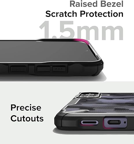 Miniatura 8 de Ringke Fusion-X recortes precisos para lentes de cámara Compatible con Samsung Galaxy S24 Case 5G, parachoques aumentado, diseño militar, parte