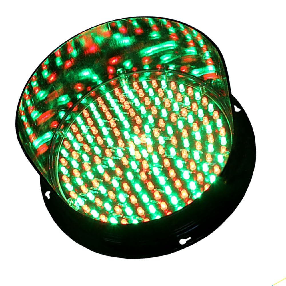 Sygnalizacja świetlna LED, ruchomy wskaźnik zatrzymania ruchu LED - dekoracyjny sygnał 200 mm obudowa PC, czerwono-zielone światło ostrzegawcze do stacji załadunkowej, ujemne 12 V