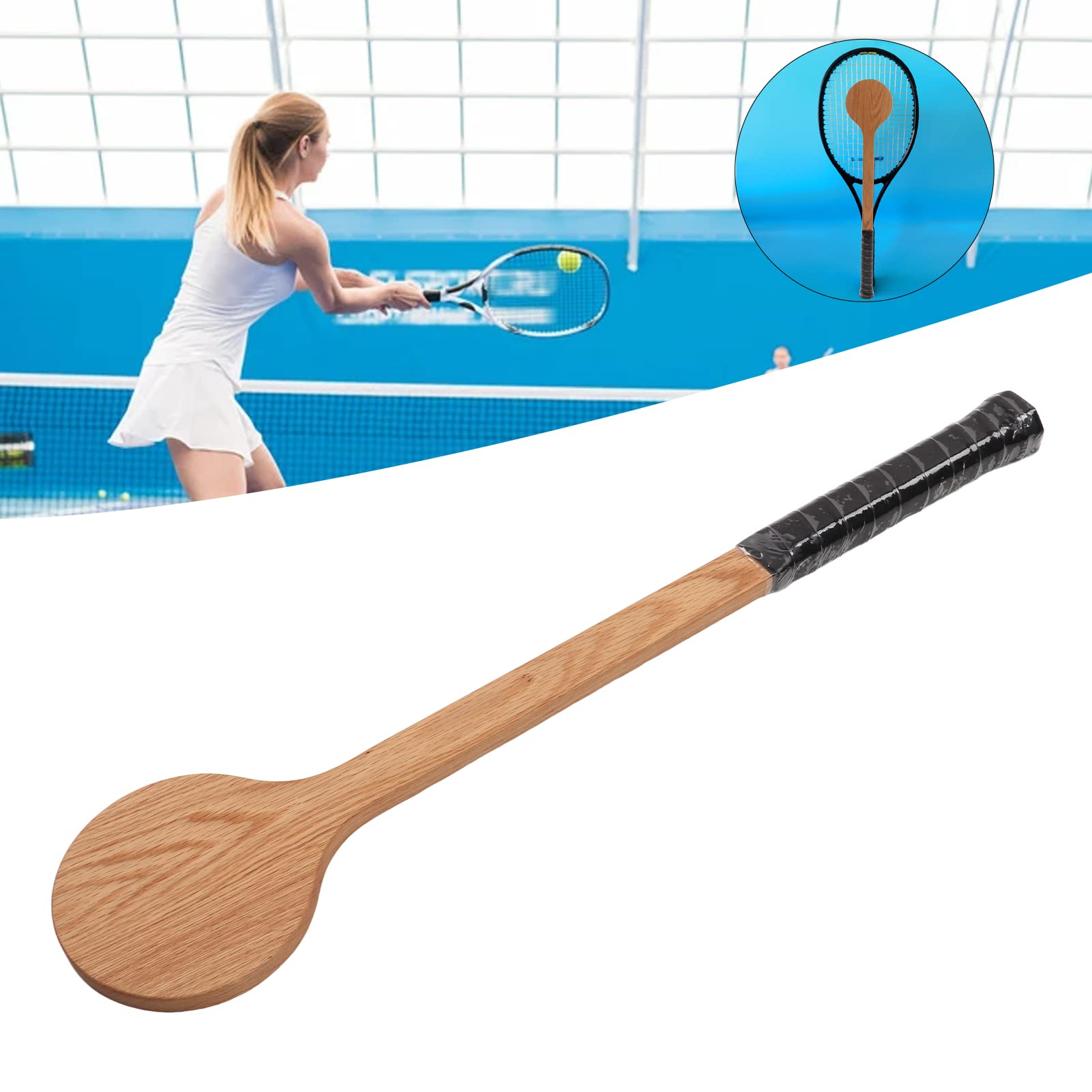 Tenisowy Sweet Pointer Wydajny Trener Swingu dla Wszystkich Grup Wiekowych do Uprawiania Sportu, Czerwony Dąb do ćwiczeń