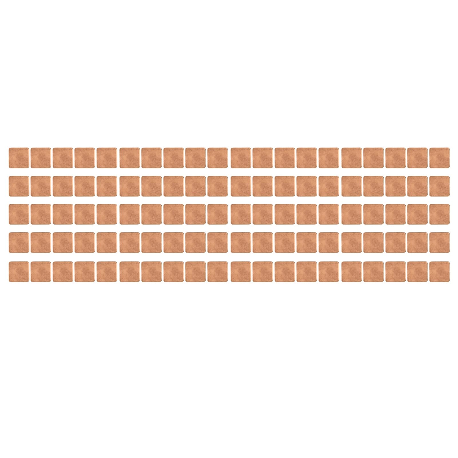 Dilwe 100Pcs Laptop GPU CPU Thermal Heatsink Copper Pad Shim, Copper Pad Shims Thermal Kit, Pure Copper Heatsink Plate Cooler for PC Laptop IC Chips CPU VGA M.2 SSD(15x15x1.8mm)