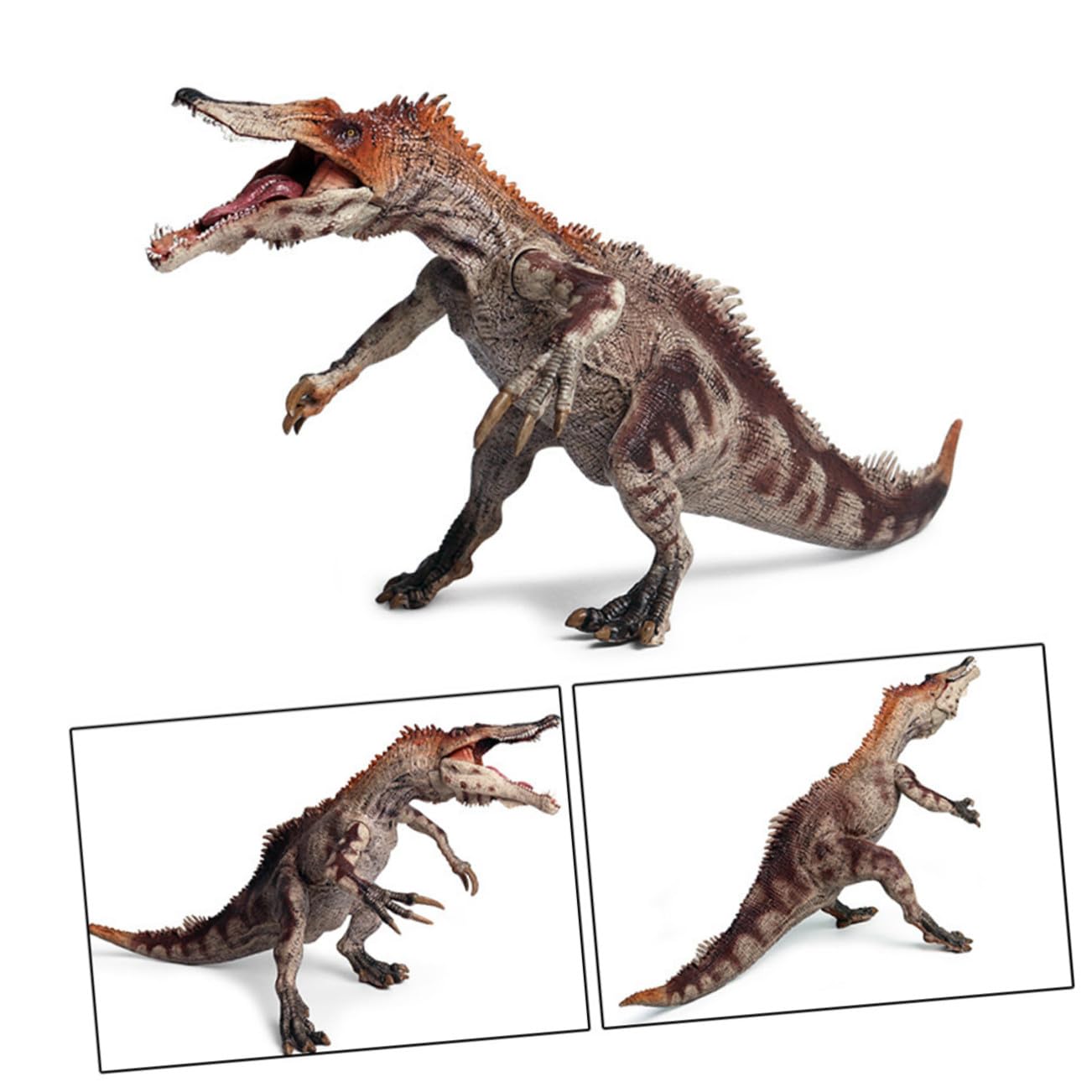 SUPVOX Figura Dinosauro Realistica in Plastica Marrone per Bambini | 1 Pezzo, Regalo Compleanno, Decorazione da Collezione, Design Simulato Stabile