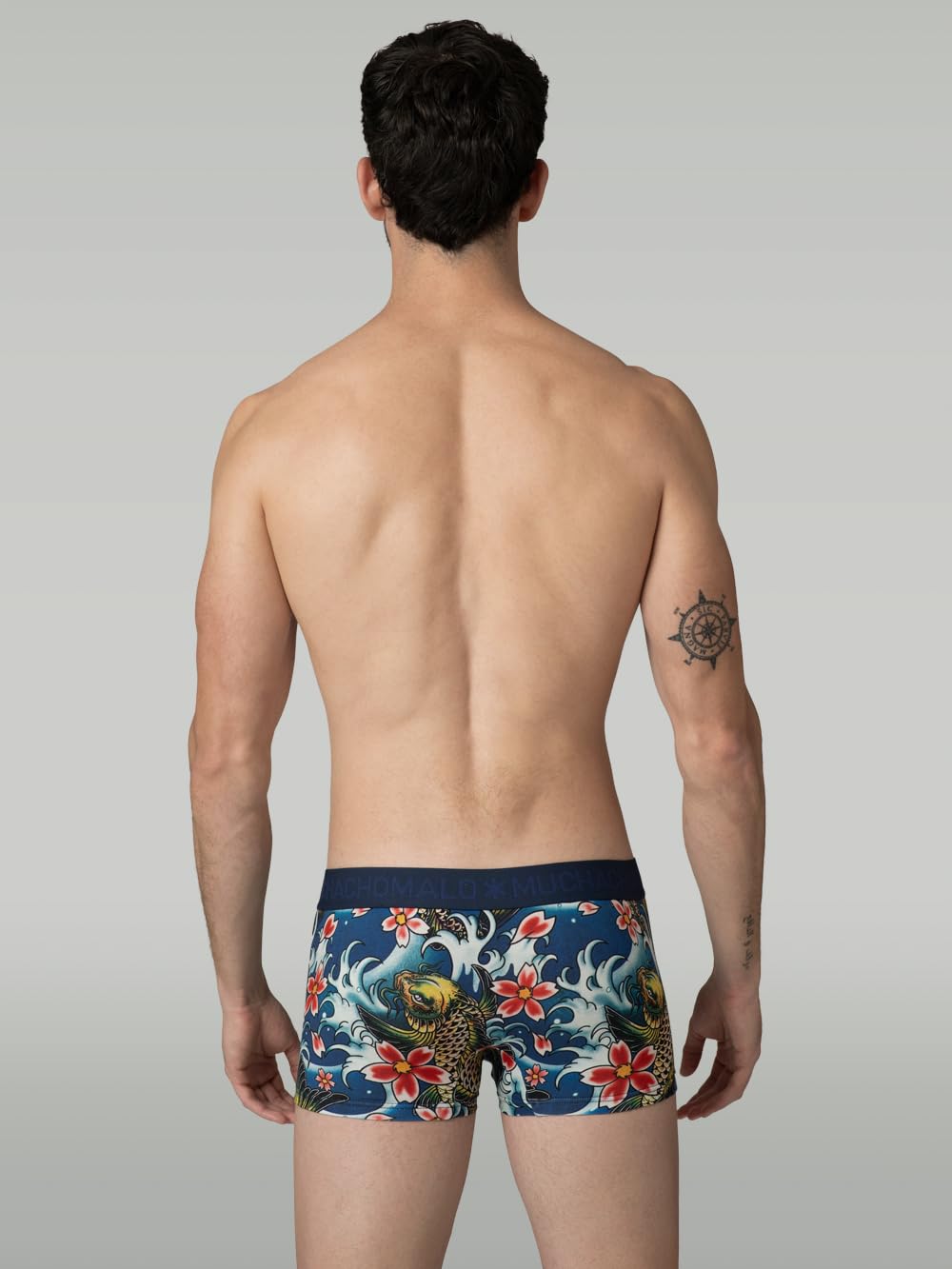 Muchachomalo Uomo Trunks 3-Pack, Fantasia, Cotone, Fascia Elastica