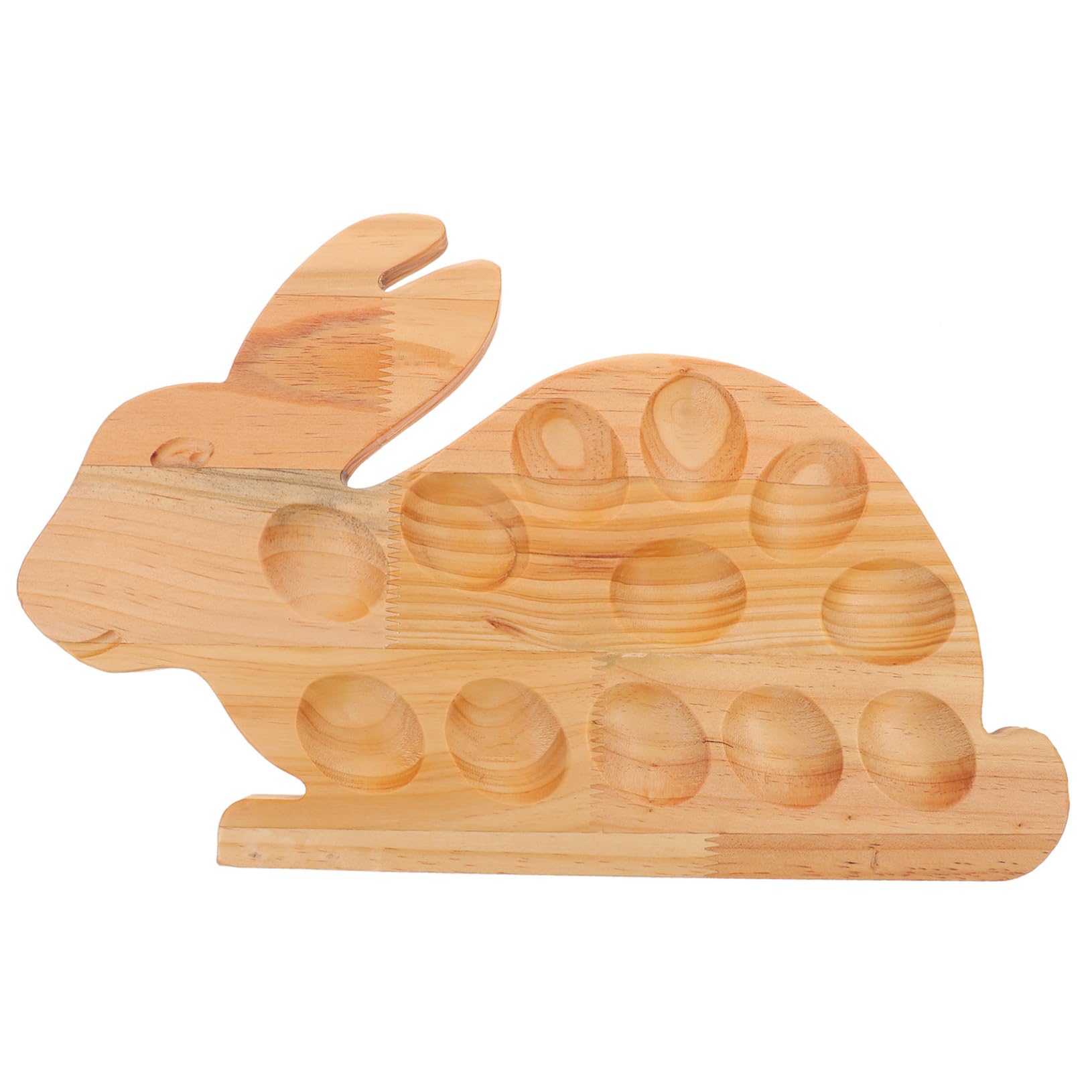 Plateau œufs mimosa lapin bois pour sublimer vos tables de Pâques