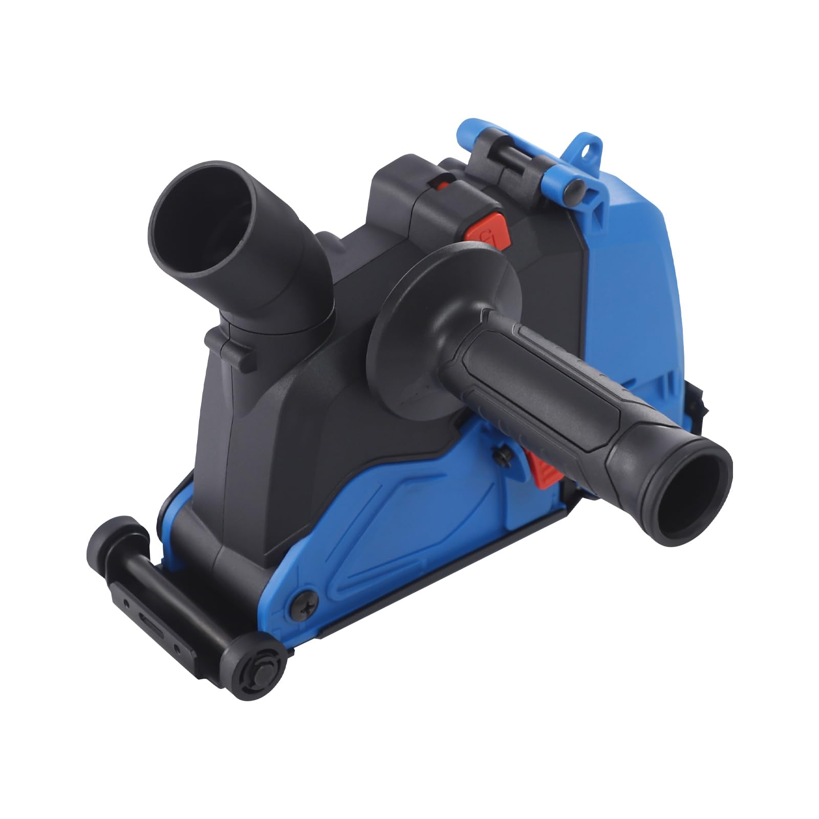 Szlifierka kątowa odsysanie 125 mm / 150 mm uniwersalna osłona przeciwpyłowa z przyłączem do odkurzacza 360° i 5 brzeszczotami, do różnych prac tnących