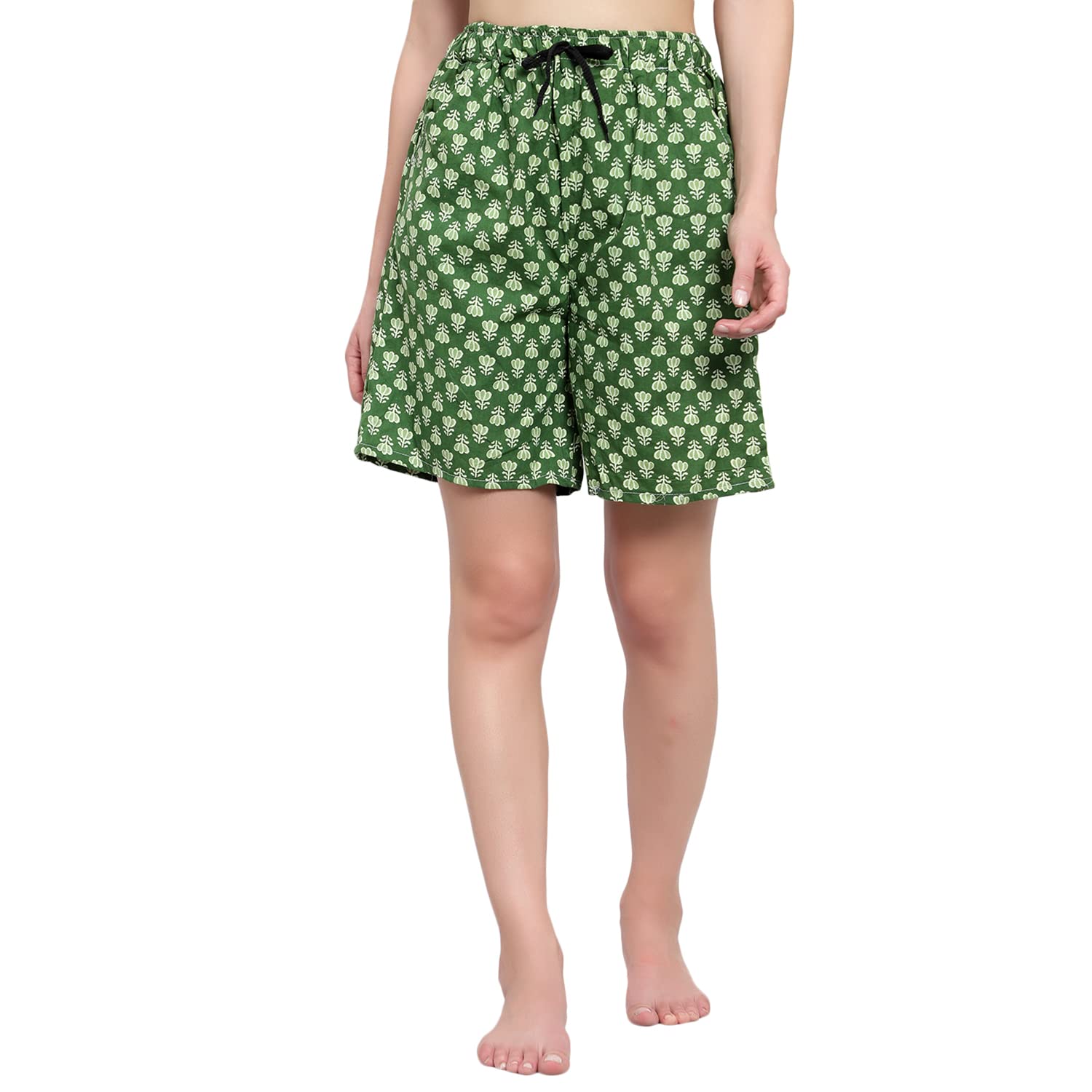 cierge Women's Jaipuri Printed Culotte Shorts-picture-51