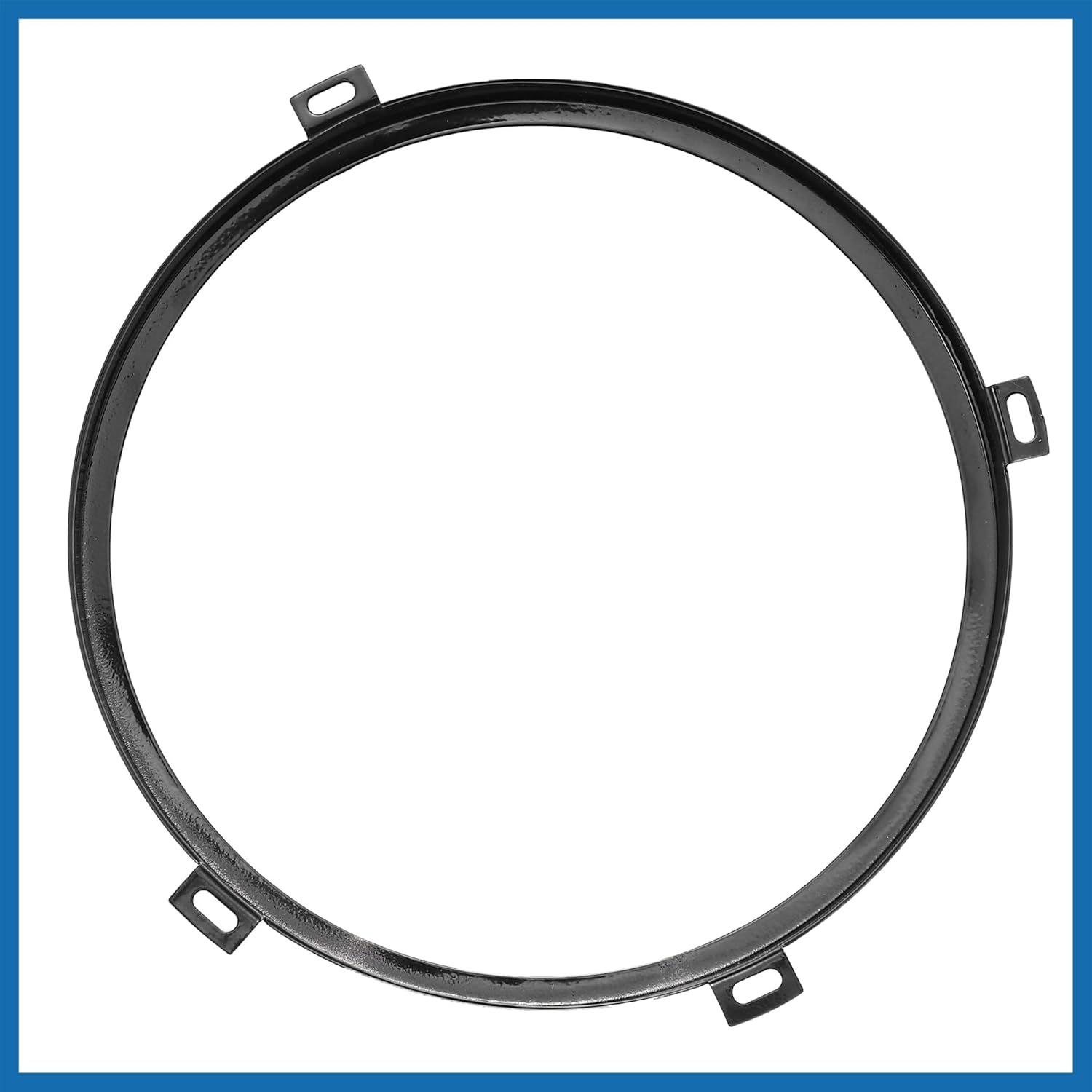 1 Pair 7 Inch Round Headlight Mounting Bracket Ring Headlamp Bracket Bezels Cover for Jeep Wrangler JK 2007-2017 Black Item Replacement