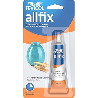 Pidilite Multi-Purpose Allfix Clear & Non-Staining Adhesive (20ml)