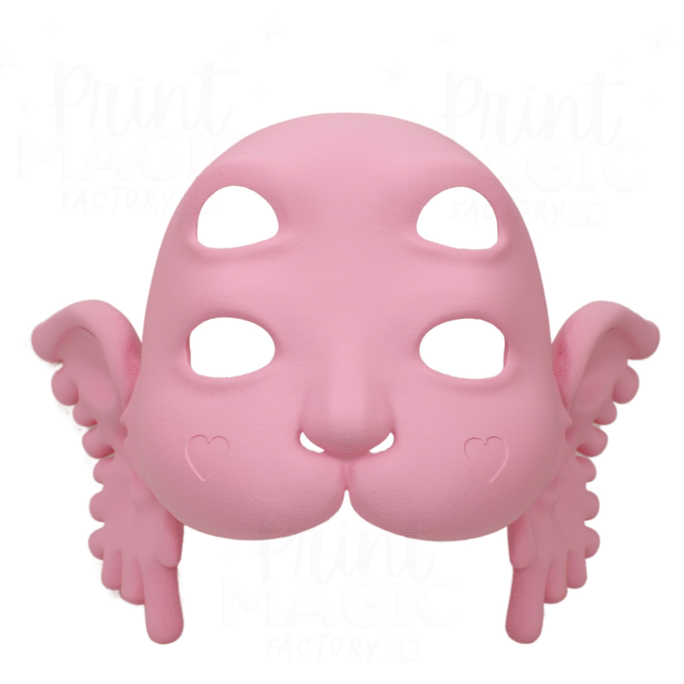 Melanie Mask with Strap Costume for Adults - Nymph Portals Face Mask - mask or Anime costume - Mask & Ears & Strap- (New Model)