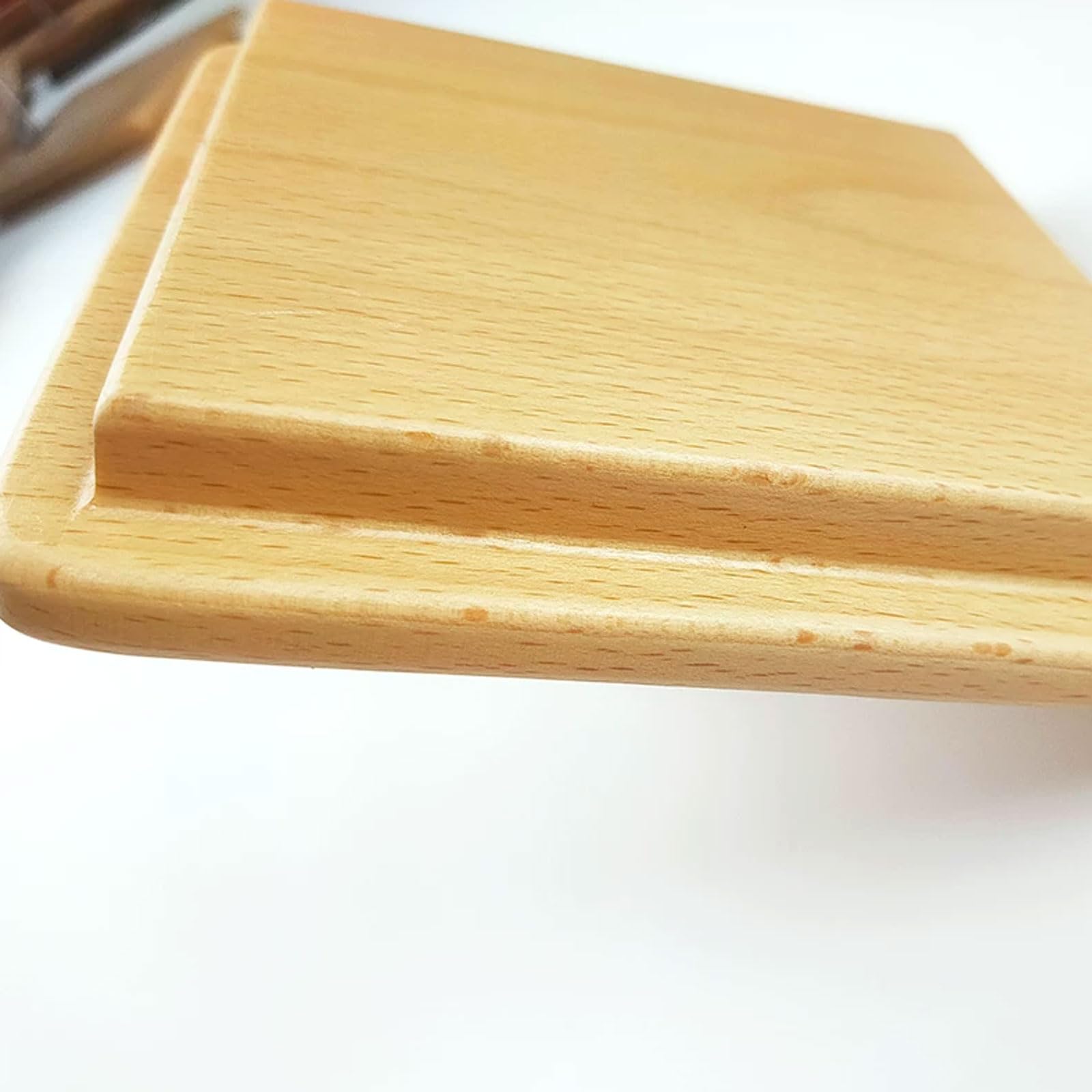 Montessori Holz Einzelne Stift Stapelspielzeug Set | Horizontales & vertikales Steckbrett mit Kreis- & Würfelblöcken, Feinmotorisches sensorisches Spielzeug