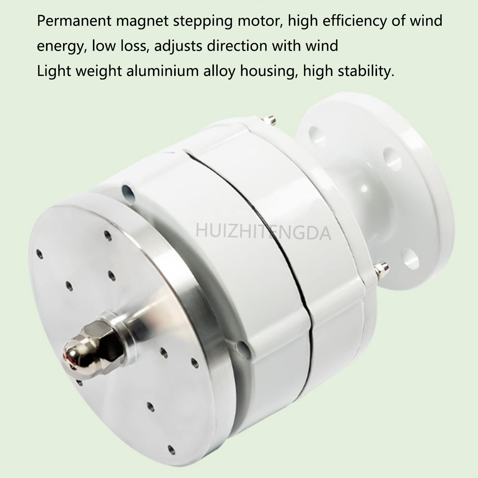 Generatore di Turbine Eoliche da 200W 12V 24V, Generatore di Turbina A Magneti Permanente Verticale Rosso con Controller MPPT per Giardini da Esterno (5 Lame)