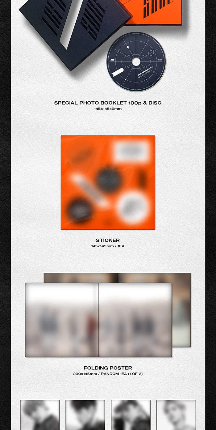 ATEEZ - [Treasure EP.1:All to Zero]1st CD+1p Poster/On+100p Booklet+1p Sticker+8p Post+3p PhotoCard+Tracking (Original Version)
