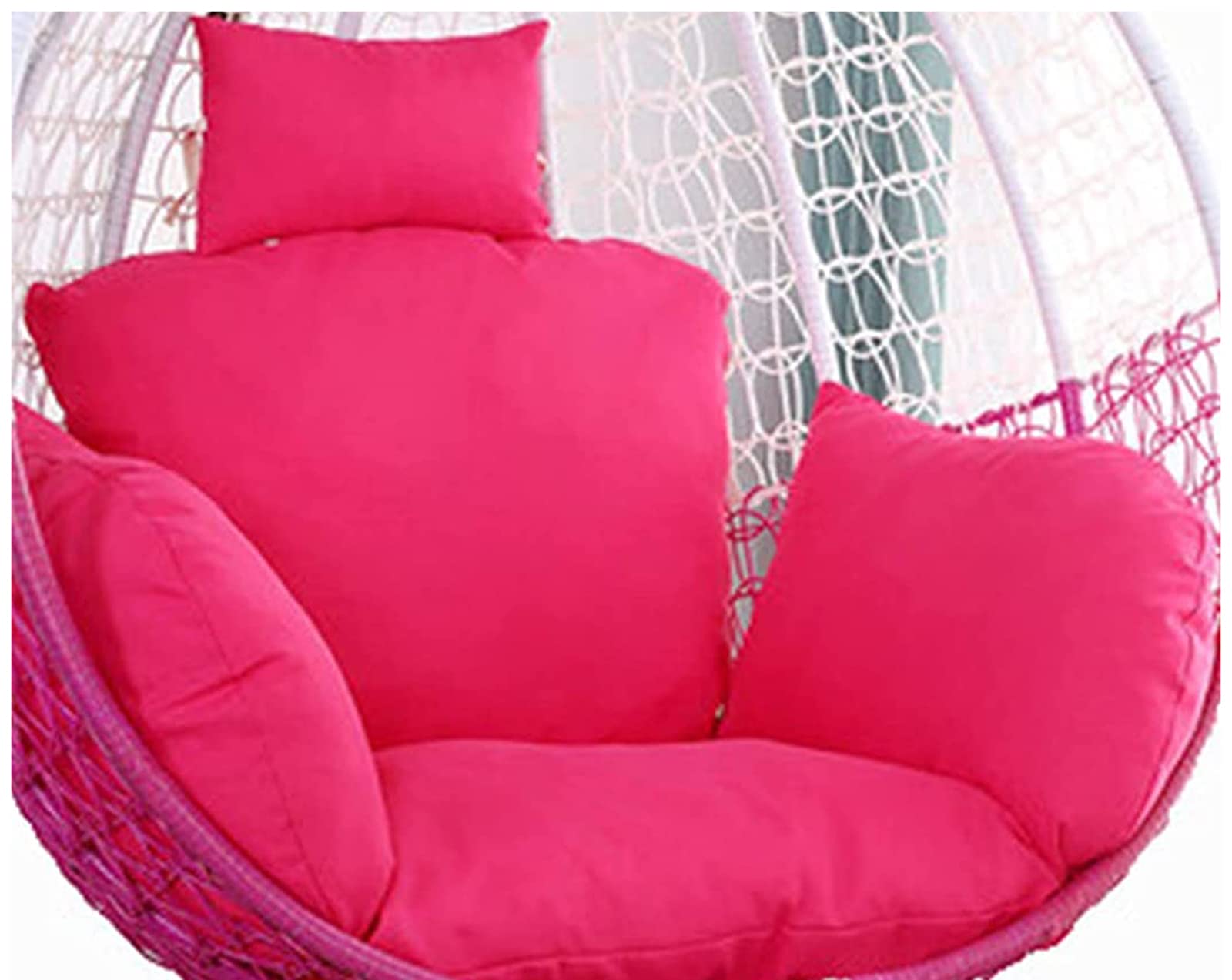 Coussin de chaise d'oeuf suspendu lavable avec appuie-tête confortable
