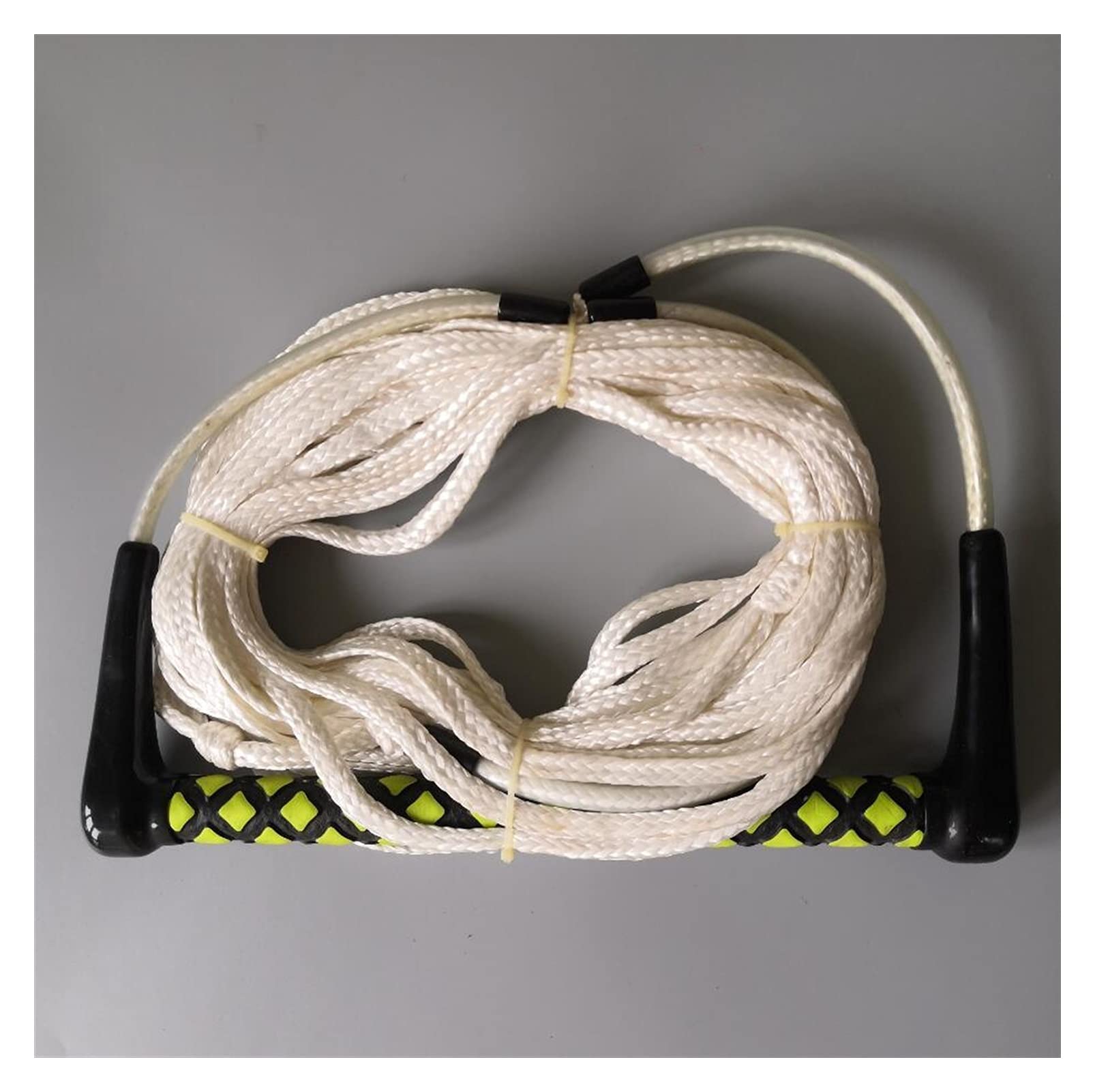 Surf Leine 1 stücke 23m Wasser Ski Seil Sicherheit Surfen Schleppleine Leine Schnur mit Eva Griff Griff für Wakeboard-Kniebrühe Surfen SUP Leash. (Color : White)