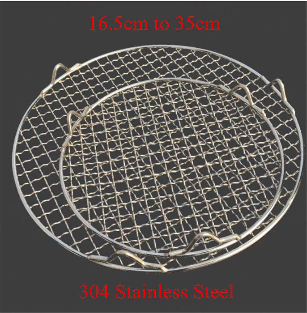 5-Piece Stainless Steel Round Cooling Rack Set - 12 To 6 Inch For Baking & Air Fryer
