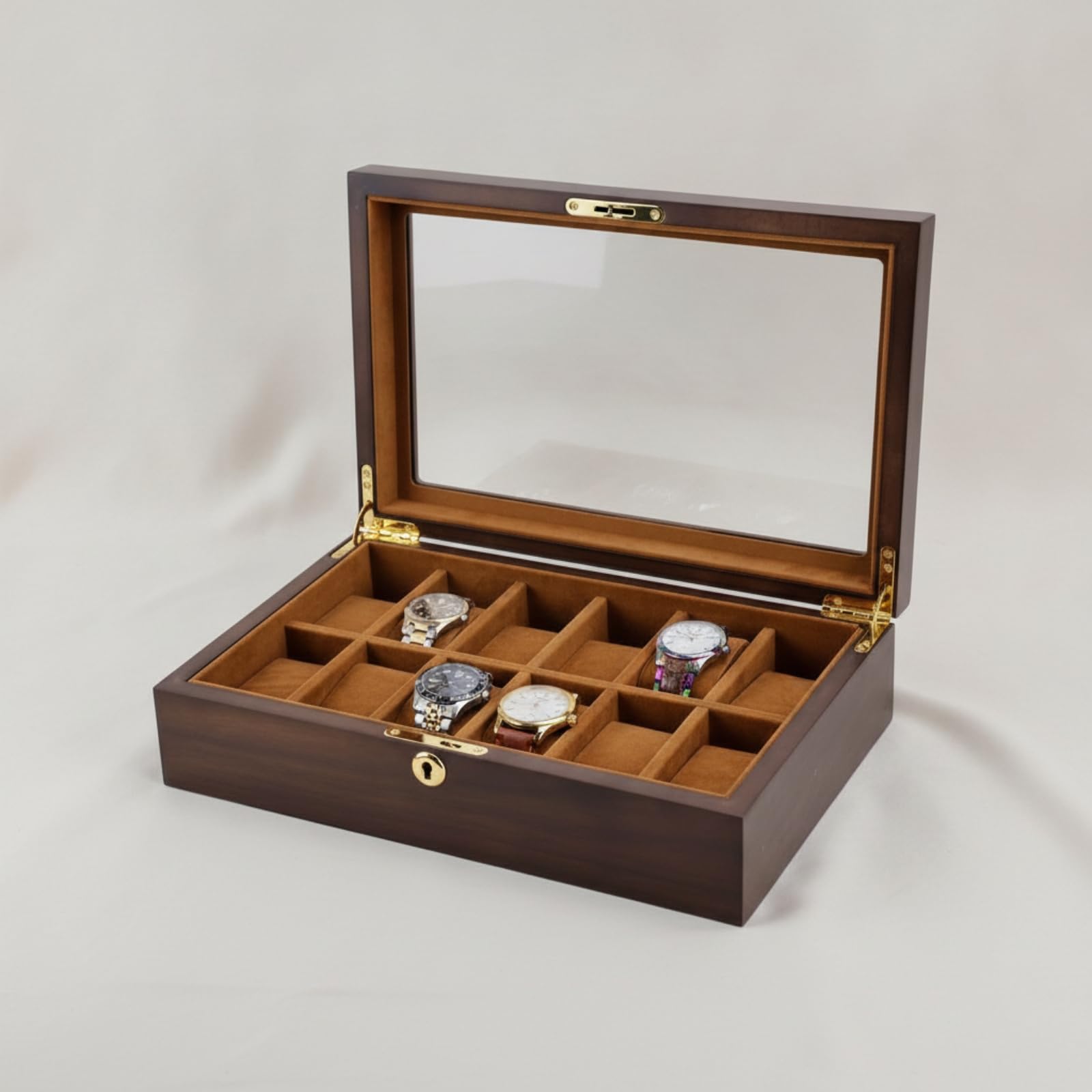 Estuche para Relojes Protector, 28,5 × 21,5 × 9 Cm 10 Relojes