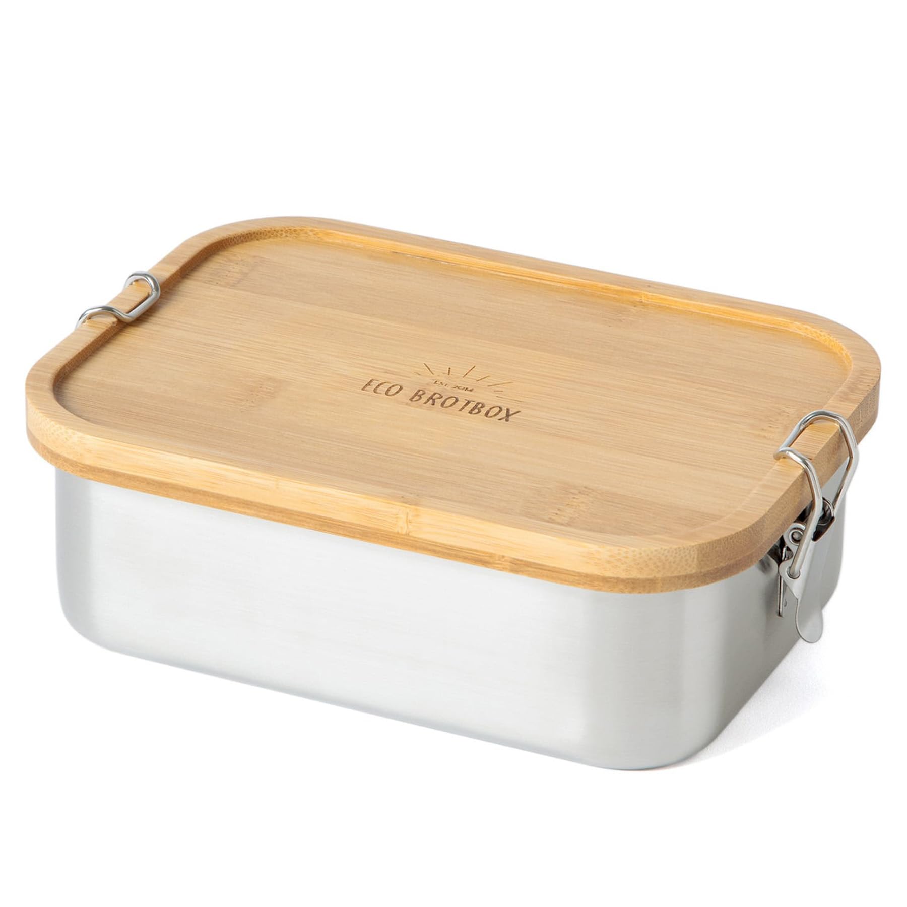 Bento Classic - Boîte à déjeuner rectangulaire avec compartiments, 1100 ml, en acier inoxydable, sans BPA et anti-fuite - Partie inférieure lavable au lave-vaisselle