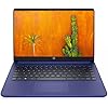 HP Portátil con pantalla táctil IPS HD de 13.8 pulgadas, procesador AMD de hasta 2.59 GHz, memoria de 4 GB, almacenamiento de 192 GB, HDMI, cámara web, sistema operativo Windows 11, azul pastel