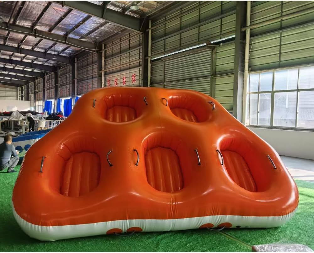 Towable Tubes for Boating Person,Pull Tube, Super Sofa Tubes for Boats,Inflatable Boat Tube,Front&Back Tow Points w/Heavy-Duty Thick Nylon Cover for Water Sports