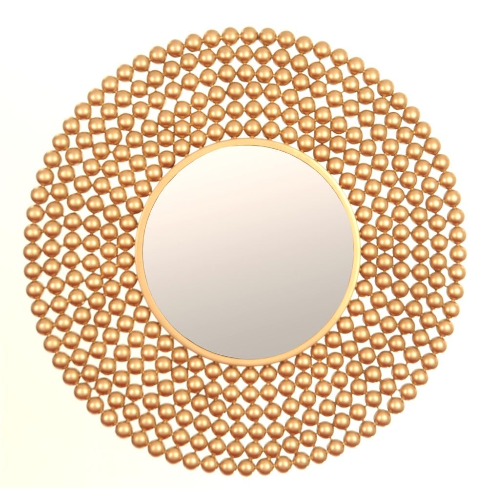 Harrow Decor Extra Large Bubble Mirror WM-008G size 80cm in Gold finish