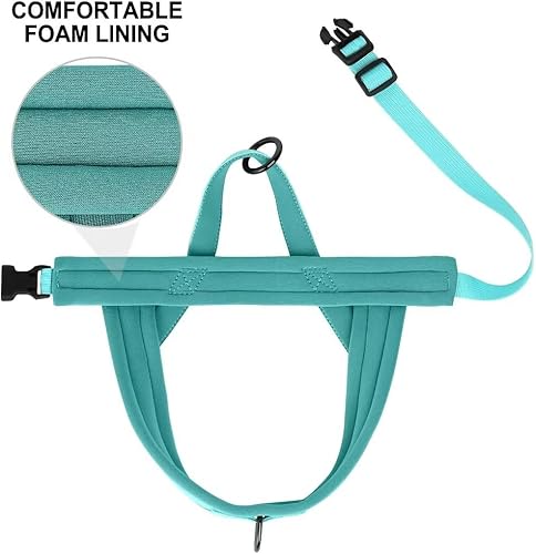 Miniatura 3 de Beirui Arnés sin tirones para perros pequeños y medianos, arnés de neopreno suave de ajuste rápido con clip frontal duradero y clip trasero, ligero