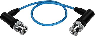 KONDOR BLUE Ultra Thin Right Angle BNC 3G-SDI Video Cable, 12-Inch