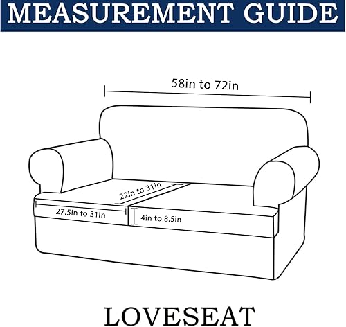 Miniatura 3 de Fundas para sofá con cojines en forma de T, funda gruesa para sofá de 3 piezas, protector de muebles, fundas elásticas para sofá con cojines en