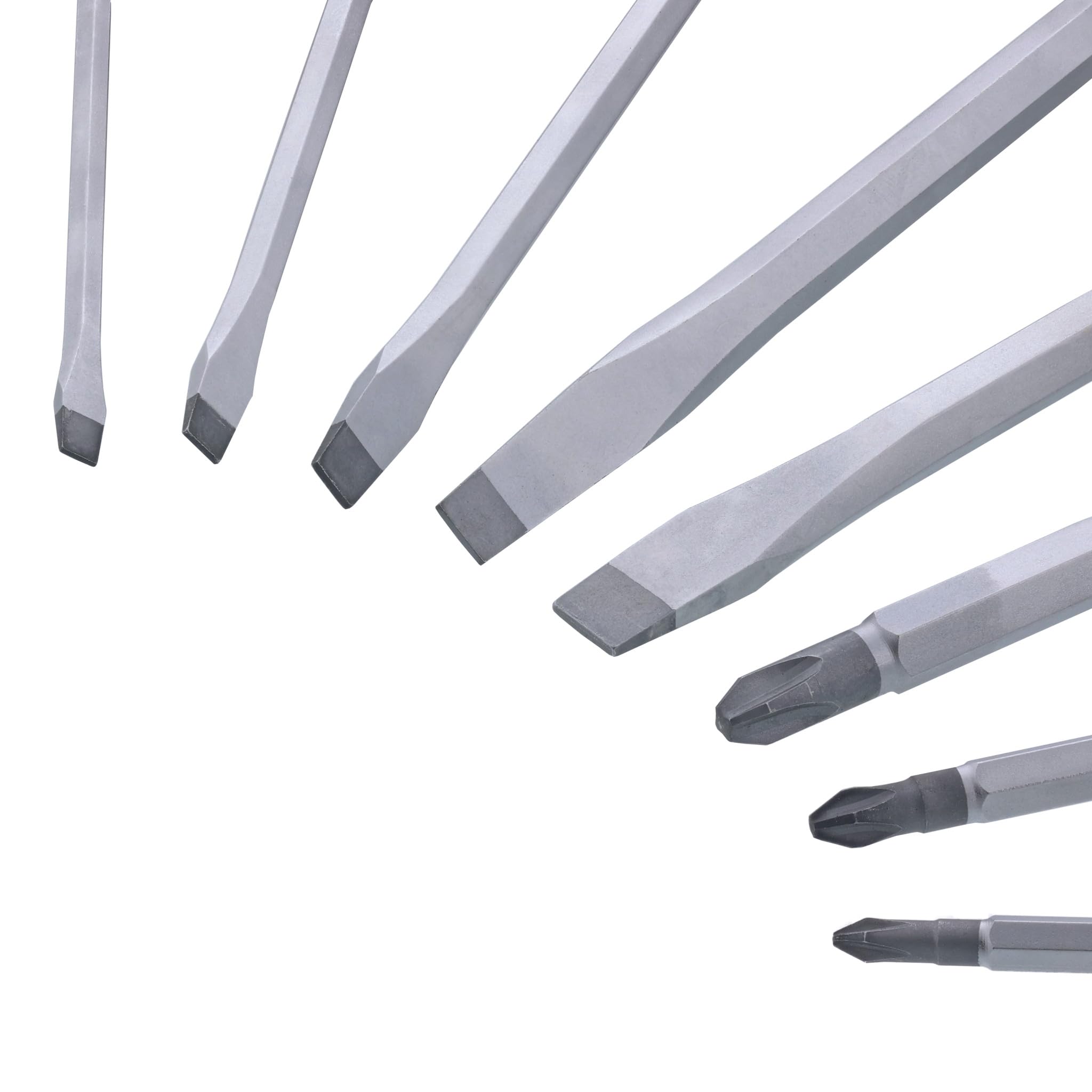 Wiha 53398 Zestaw wkrętaków, szczelinowe i krzyżakowe, wytrzymały uchwyt MicroFinish 8 sztuk
