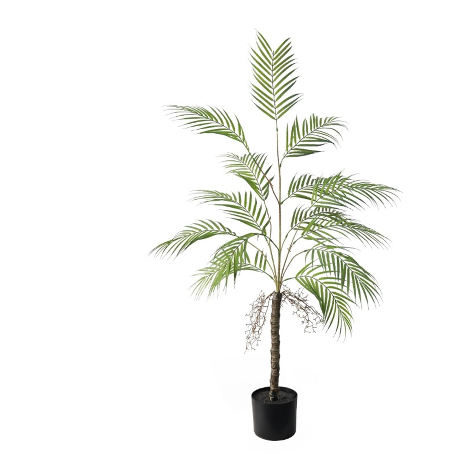 Palmier artificiel 120 cm Zstar grand palmier en pot vert pour salon et bureau