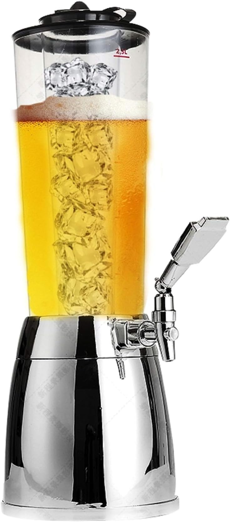 BARRAID Elite Tower/Dispenser/Decanter for Beer/Whisky/Wine Capacity for Party/Home/Bars/Pubs (2500 ml/2.5 L)