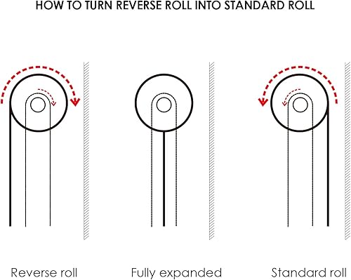 Miniatura 9 de ALLBRIGHT Persianas enrollables de tela con aislamiento térmico 100% opacas, protección UV, jacquard a rayas, fáciles de instalar (beige, 32