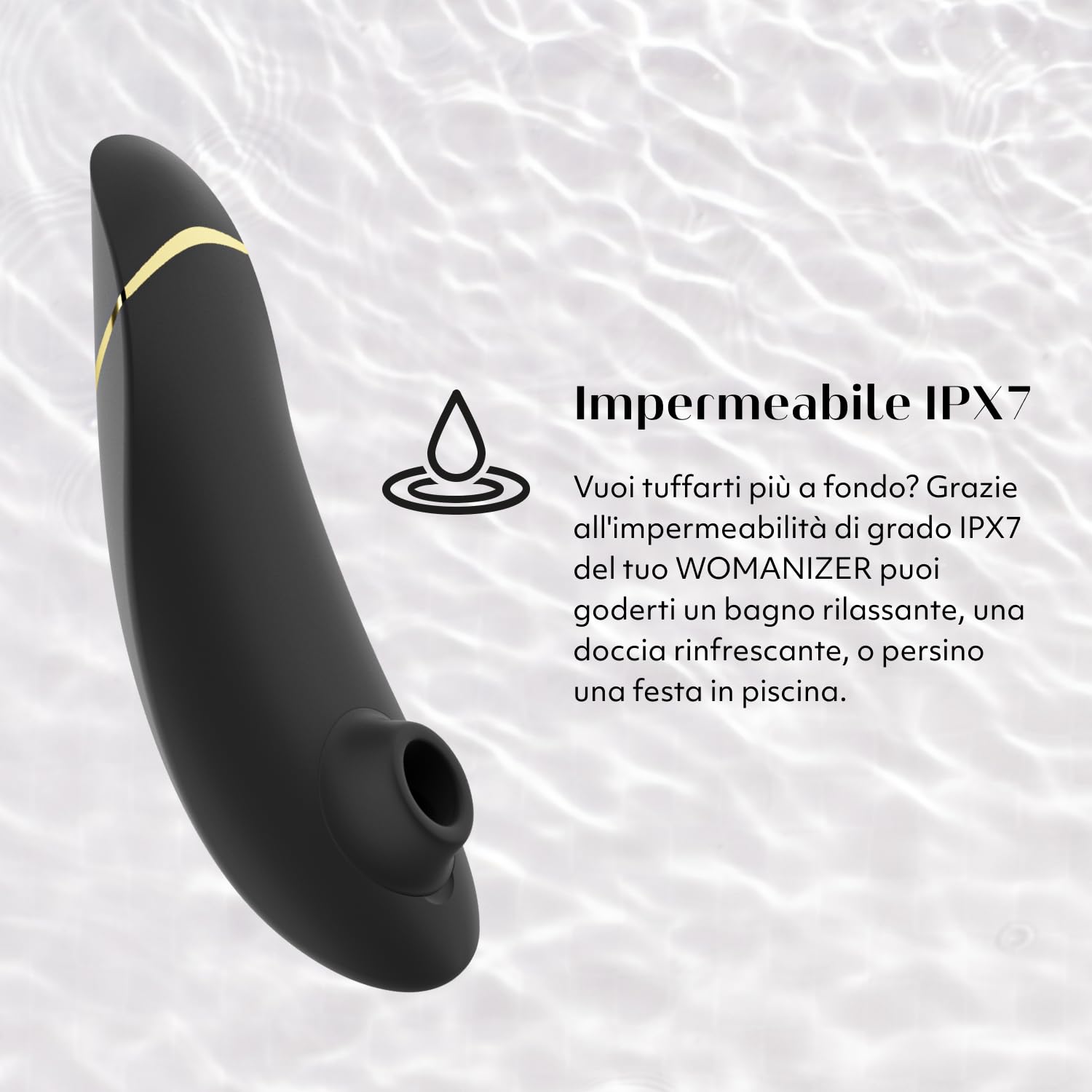 Womanizer Premium 1 Succhia Clitoride per Donna | Succhiatore Clitorideo con Autopilot & Smart Silence | Stimolatore Vibratore con 12 Intensità | Sex Toy Impermeabile | Nero