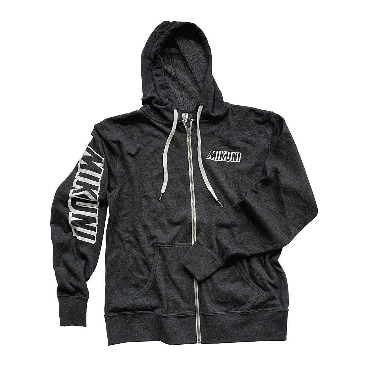MikuniCharcoal French Terry Full Zip Hooded Sweatshirt