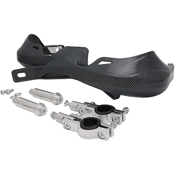 Anxin Dirt Bike Carbon Fiber Motorcycle Handguards - 7/8 22mm and 1 1/8 28mm with Universal Mounting Kits for Sur Ron MX Motocross Supermoto Racing ATV Quad Street Fighter