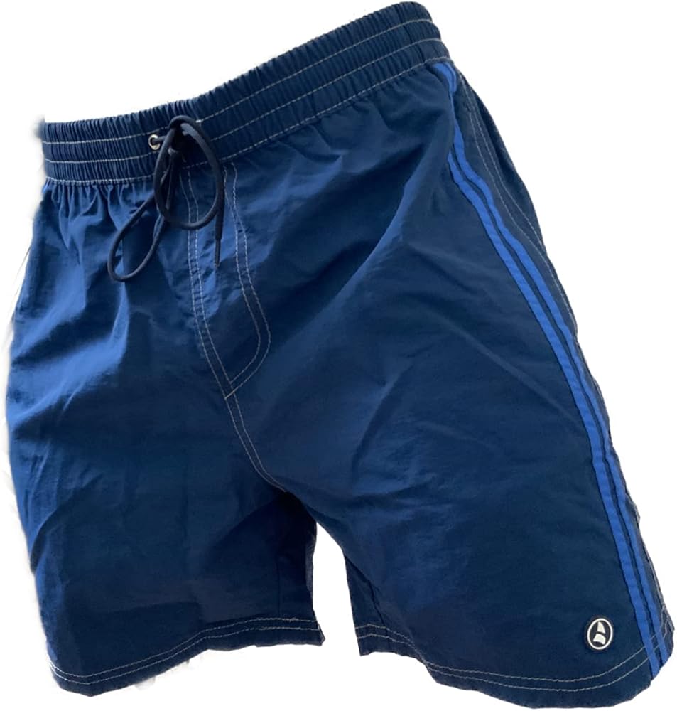 Navigare costume da bagno a pantaloncini da uomo 100% poliestere 98342 Blu