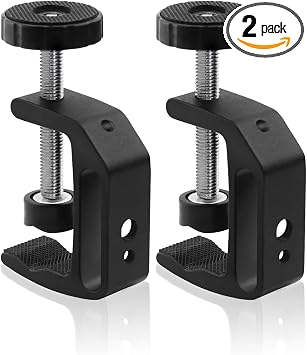 Universal C-Clamp With 1/4 And 3/8 Thread Hole For Desktop Mount Holder LCD Monitor Flash Desks Carts Benches Worktables 2