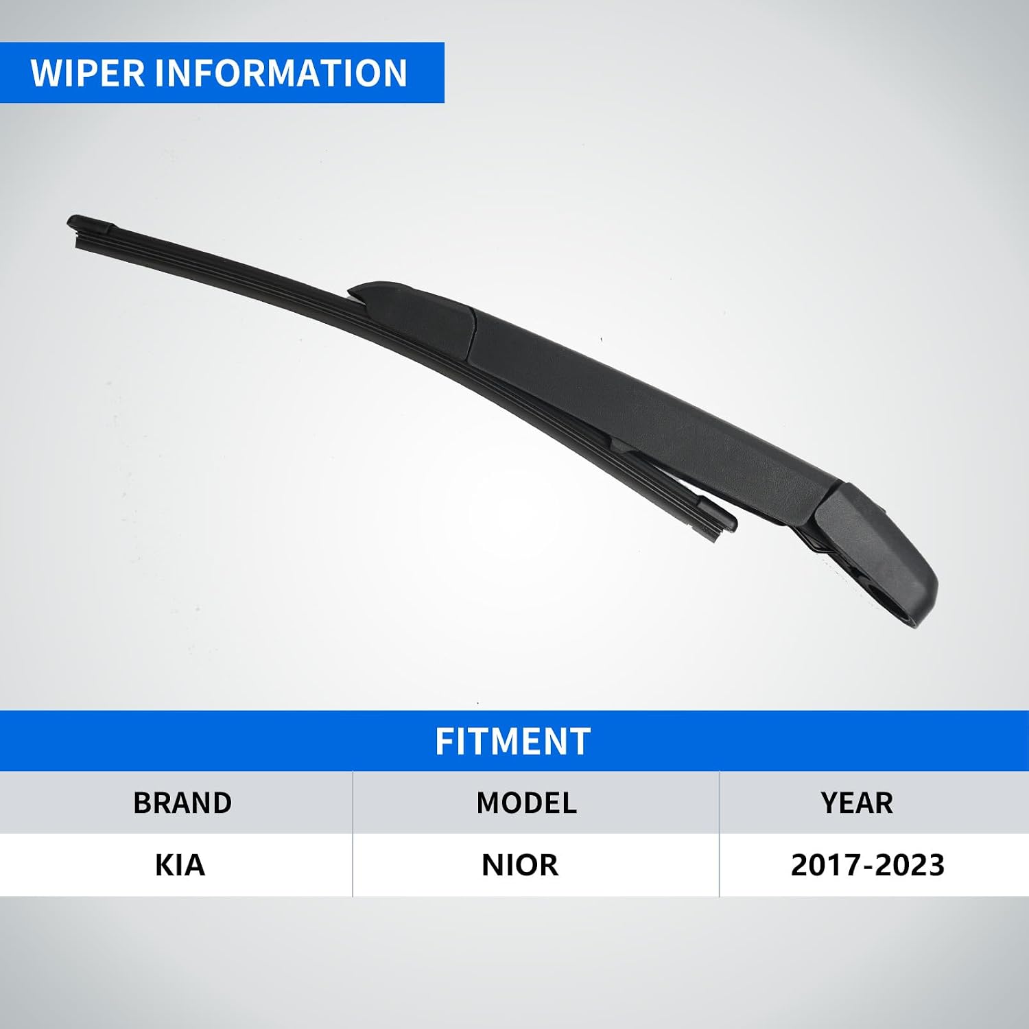 Rear windshield wiper set- Replacement for 2017-2022 Kia NIRO rear windshield wiper blades and rear wiper arms