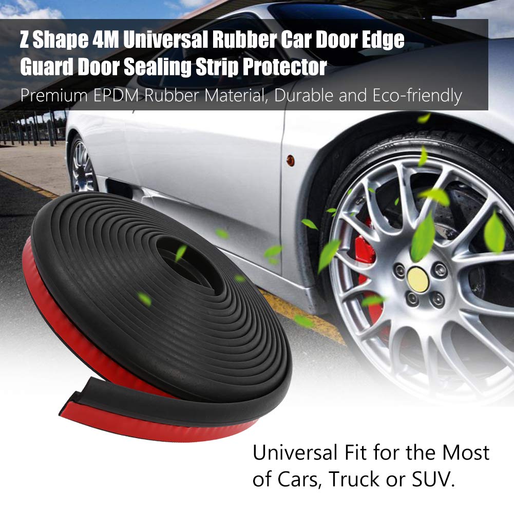 Z Shape Universal Rubber Seal Protector Guard Strip, Keenso Car Door