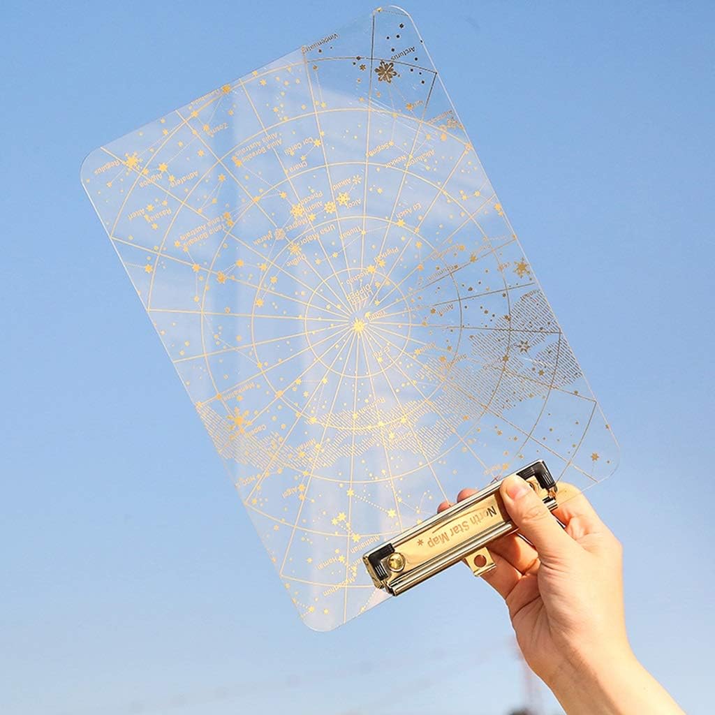 PIAOLING 多機能の創造的な星空クリップボードA4プラスチッククリップはハングすることができます (サイズ : 5 pack)