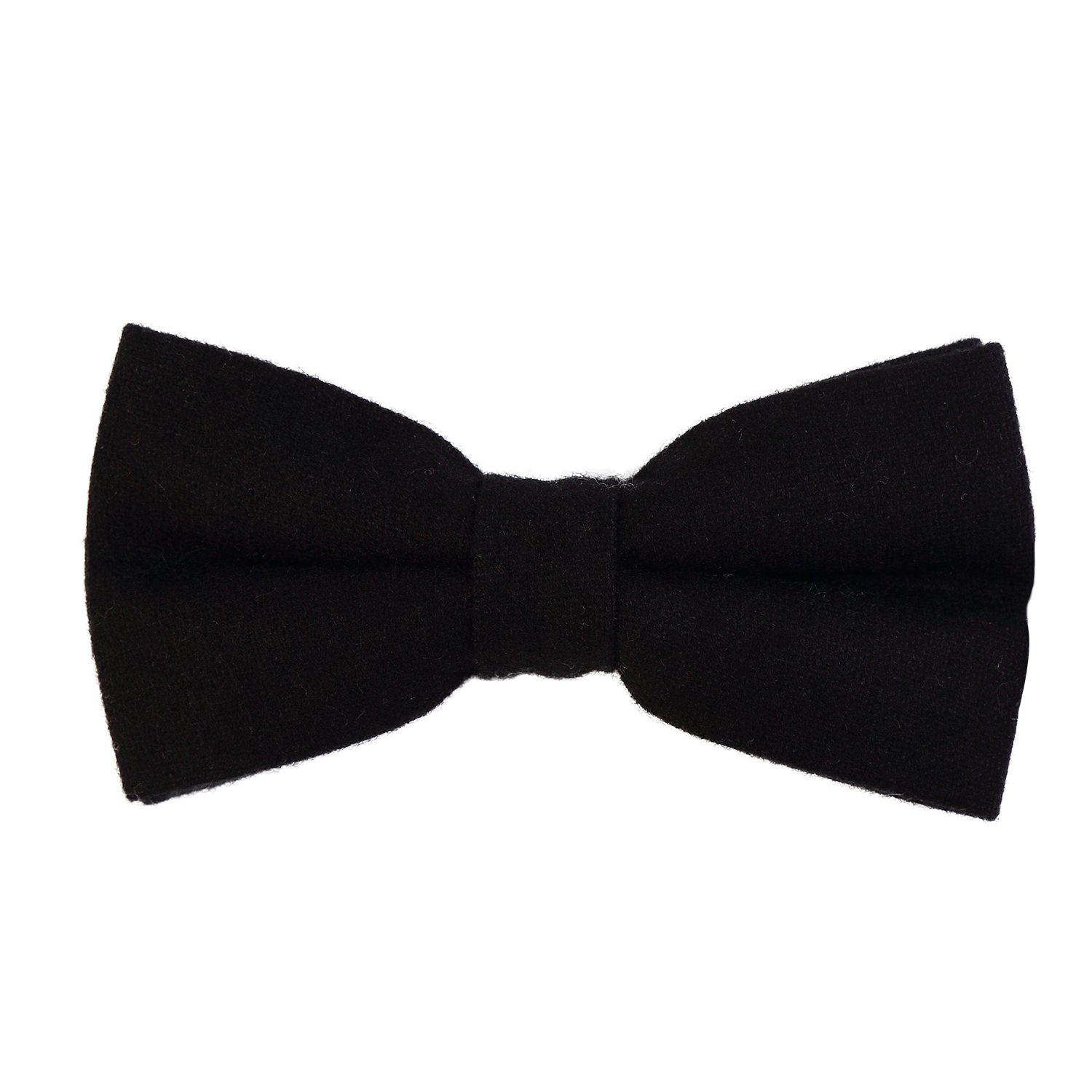 DonDon Men’s cotton bow tie 4.72 x 2.36-12 x 6 cm already tied and completely adjustable - black
