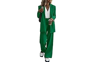 Essential Women's Green Pants Suit