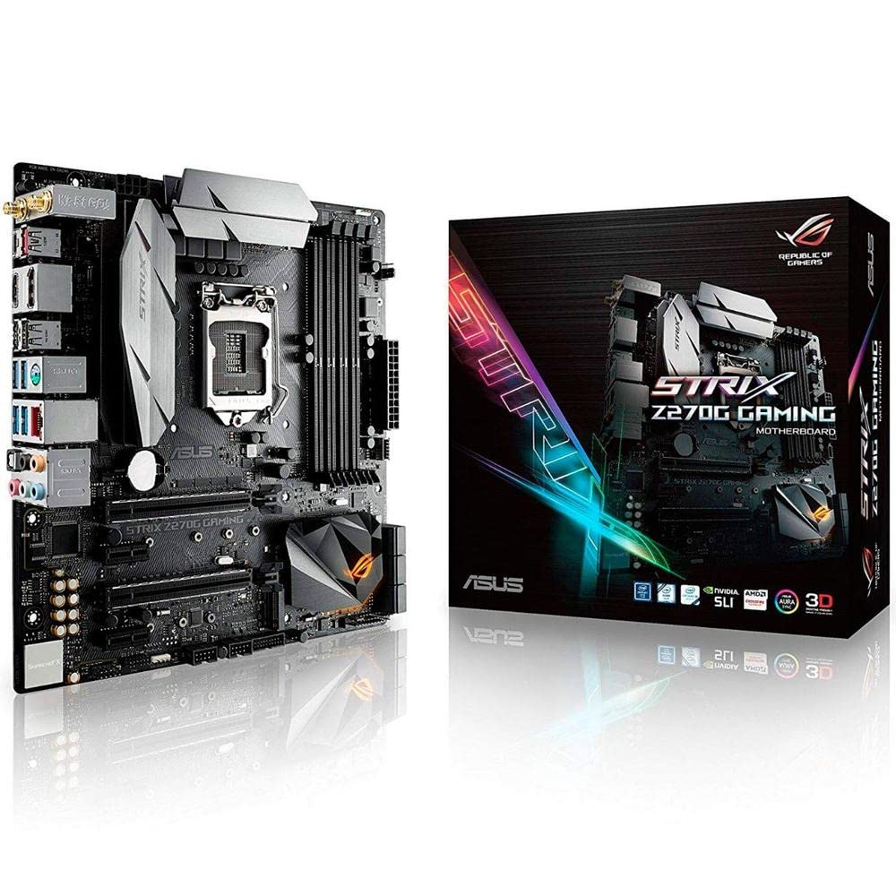 ASUS ROG STRIX Z270G GAMING LGA1151 DDR4 DP HDMI M.2 mATX Motherboard with  onboard AC Wifi and USB 3.1