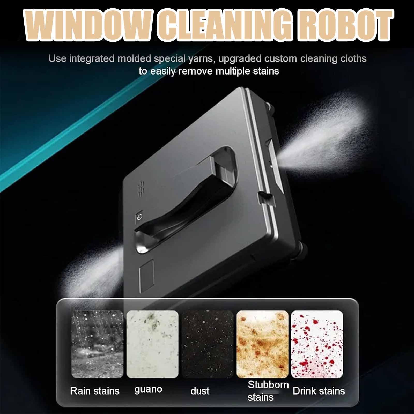 Robot De Limpieza De Ventanas Automático Con Aplicación Y Control Remoto, Limpiador De Ventanas Inteligente De 3200pa Para Cristales De Gran Altura