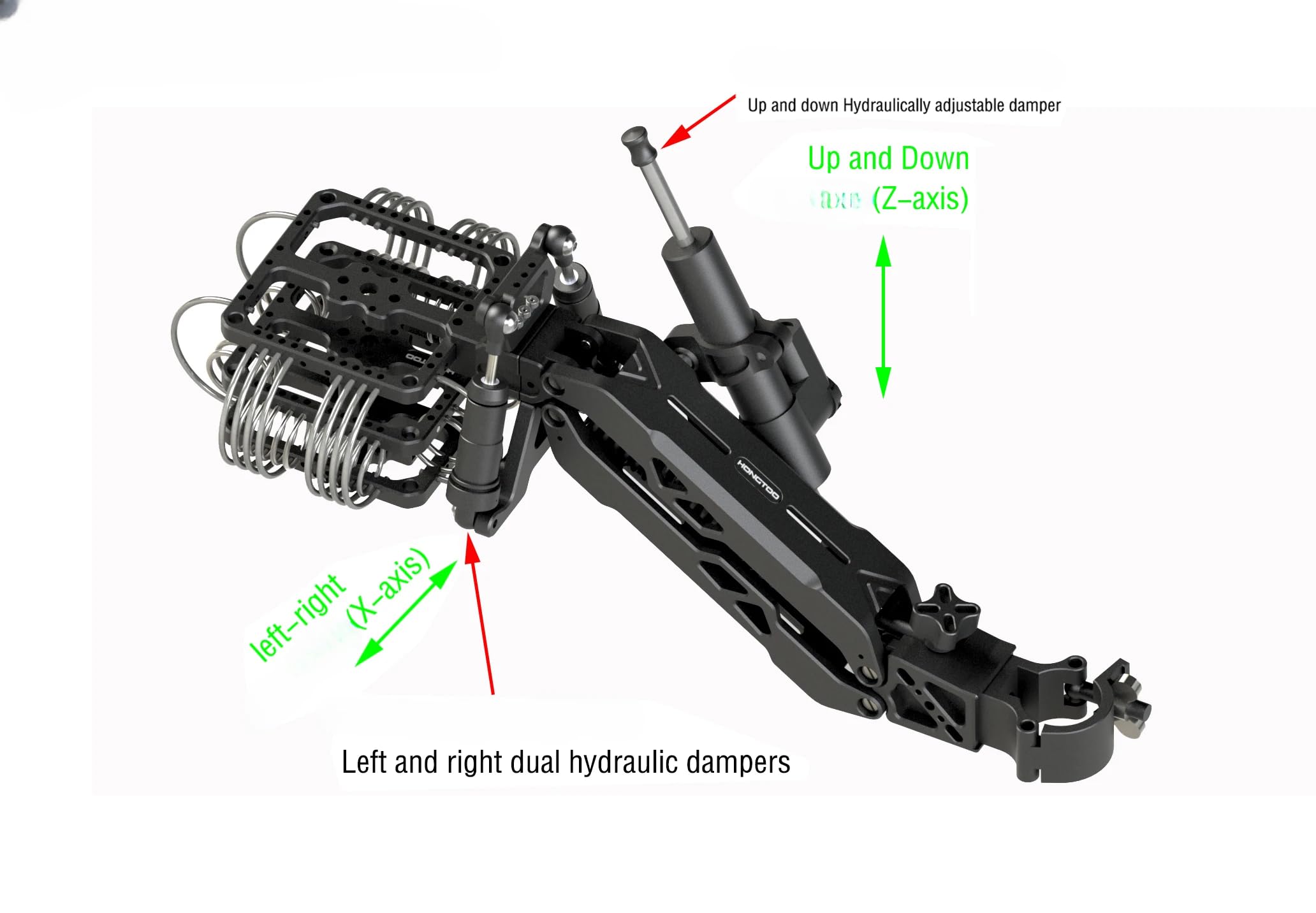 Hongtoo Estabilizador cardan de 10 kg Sistema de Montagem de Carro Braço de  Absorção de Choque 2 Amortecedores Montagem de Sucção Amortecedor de  Montagem de Sucção para DJI Ronin Série Câmera |