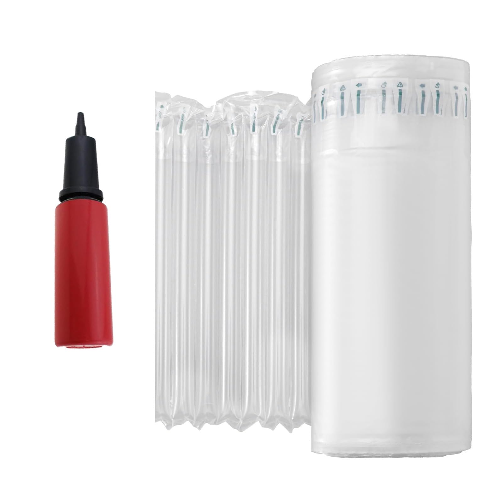 Air Column Bags 50m Length Manual Pumps Included Protective Packaging Supplies for Breakable Objects Manual Inflatable Cushioning for Ceramics