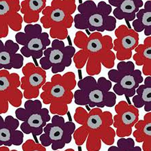 Amazon 壁紙 クロス 輸入壁紙 不織布 Jq2 Marimekko マリメッコ Pieniunikko ピエニウニッコ パープル 壁紙単品 はがせる壁紙 1ロール 壁紙