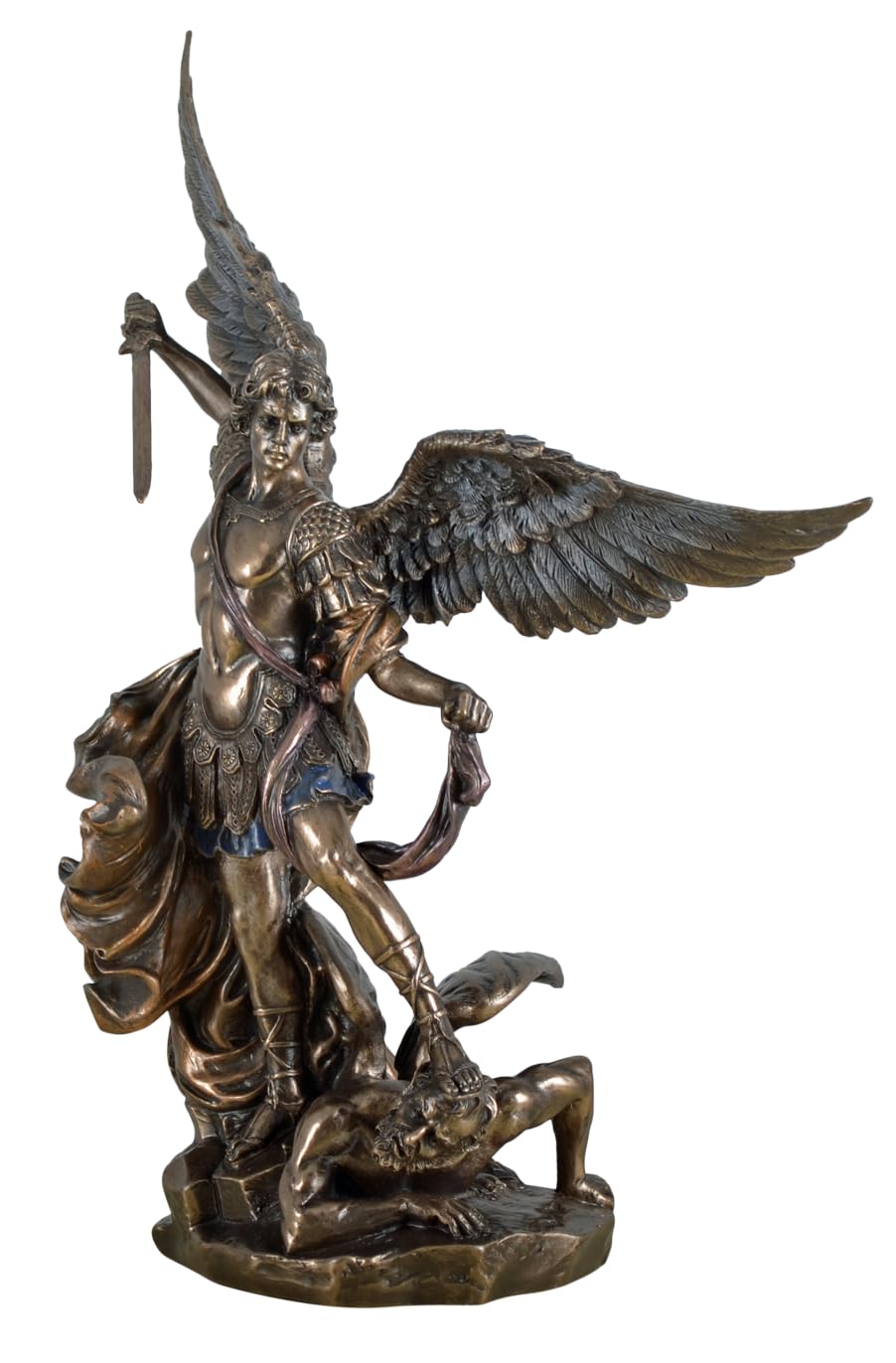 Veronese figurka Archanioła Michała walczy ze złem figurka brązowana rzeźba