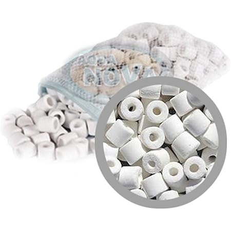 KAIISSA AquariumFiltermedien, Keramikringe, Biokugeln, poröser Filter