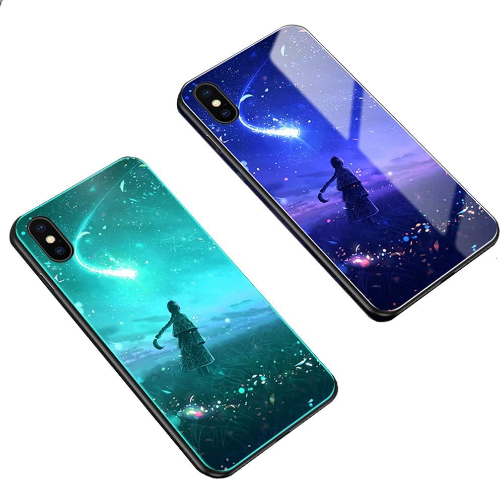 Ask IphoneXs Max, Fashion Case Luminous Glass (Meteor)
