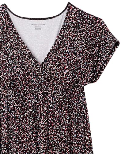 Image of Amazon Essentials Women's V Neck Short Sleeve Waisted Maxi Dress (Available in Plus Size)